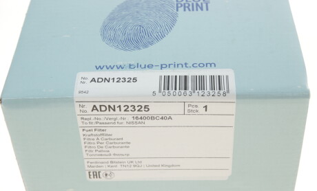Фото 6 - Паливний фільтр BLUE PRINT ADN12325
