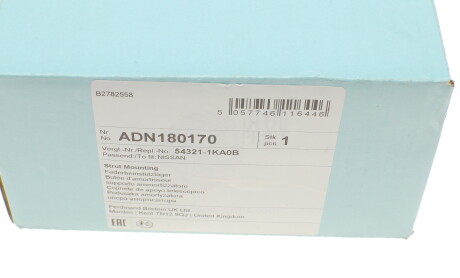 Фото 4 - Опора стійки амортизатора BLUE PRINT ADN180170