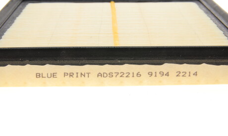 Фото 3 - Воздушный фильтр BLUE PRINT ADS72216