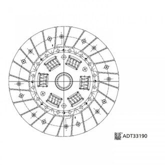 Диск сцепления - (3125033040, 3125033041) BLUE PRINT ADT33190