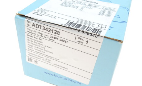 Фото 6 - Тормозные колодки BLUE PRINT ADT342128