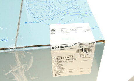 Фото 7 - Гальмівний диск BLUE PRINT ADT343252