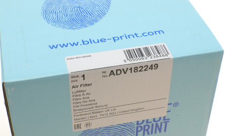 Фото 6 - Повітряний фільтр BLUE PRINT ADV182249