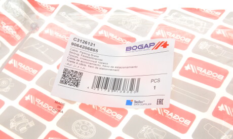 Фото 2 - Трос ручного гальма BOGAP C3126121
