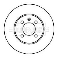 Тормозной диск - BORG & BECK BBD4037