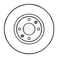 - Диск гальмівний (2 шт) - BORG & BECK BBD4246