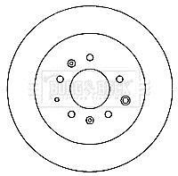 - Диск гальмівний (2 шт) - (l52826251, L20626251C, L20626251B) BORG & BECK BBD4739