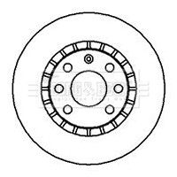 Диск гальмівний (2 шт) - BORG & BECK BBD4904