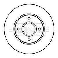 - Диск гальмівний (2 шт) - BORG & BECK BBD4983