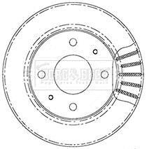 - Диск гальмівний (2 шт) - (30872926) BORG & BECK BBD5007