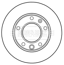 Тормозной диск - BORG & BECK BBD5134