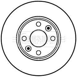 - Диск гальмівний (2 шт) - (7701210081, 402067501R, 402067016R) BORG & BECK BBD5226