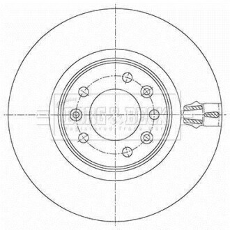 Гальмiвнi диски - (su001a6135, 1616394580) BORG & BECK BBD5469