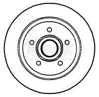 Тормозной диск - BORG & BECK BBD5840S