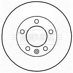 Гальмівний диск - BORG & BECK BBD5941S