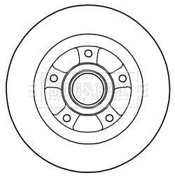 Гальмівний диск - BORG & BECK BBD5968S