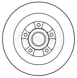 Тормозной диск - BORG & BECK BBD5970S