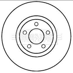 Гальмівні диски - BORG & BECK BBD5980S
