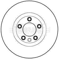 Тормозной диск - BORG & BECK BBD5981S