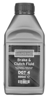 Тормозная жидкость Genuine DOT-4 0.5L - BORG & BECK BBF43