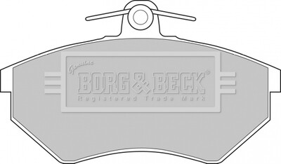 - Гальмівні колодки до дисків - BORG & BECK BBP1406