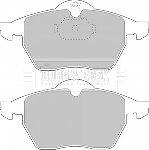 - Гальмівні колодки до дисків - BORG & BECK BBP1444