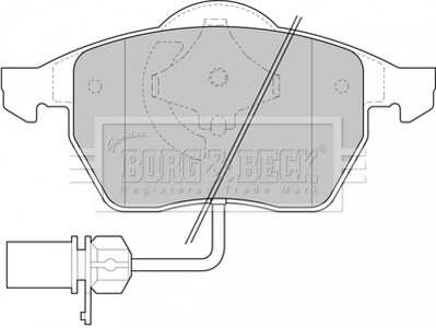 - Гальмівні колодки до дисків - BORG & BECK BBP1447