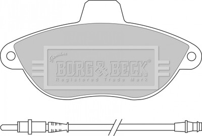 - Гальмівні колодки до дисків - BORG & BECK BBP1461