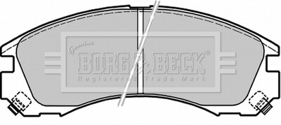 - Гальмівні колодки до дисків - BORG & BECK BBP1565