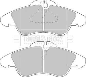 - Гальмівні колодки до дисків - (0044205520, A0044205520) BORG & BECK BBP1588