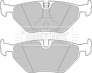 Комплект тормозных колодок, дисковый тормоз - BORG & BECK BBP1591