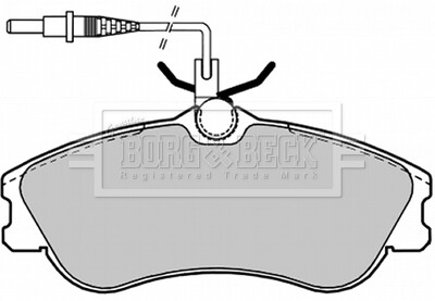 - Гальмівні колодки до дисків - BORG & BECK BBP1601
