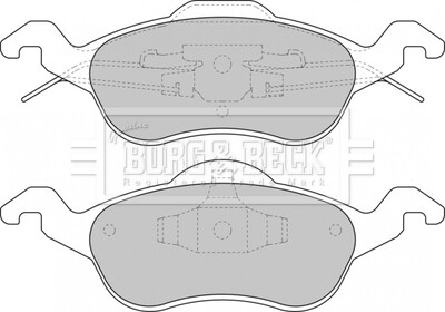 - Гальмівні колодки до дисків - BORG & BECK BBP1602