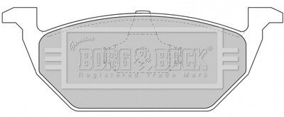 - Гальмівні колодки до дисків - (1J0691151G, 1J0698151, 1J0698151A) BORG & BECK BBP1618 (фото 1)