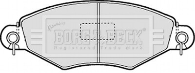 - Гальмівні колодки до дисків - BORG & BECK BBP1623