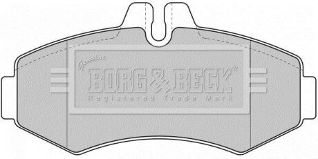 - Гальмівні колодки до дисків - BORG & BECK BBP1664