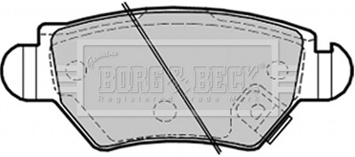 - Гальмівні колодки до дисків - BORG & BECK BBP1687