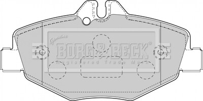 - Гальмівні колодки до дисків - BORG & BECK BBP1796