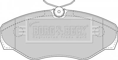 Фото 2 - Тормозные колодки BORG & BECK BBP1812