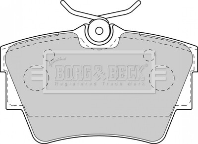 Фото 2 - Гальмівні колодки BORG & BECK BBP1813