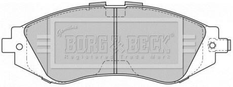 - Гальмівні колодки до дисків - BORG & BECK BBP1881