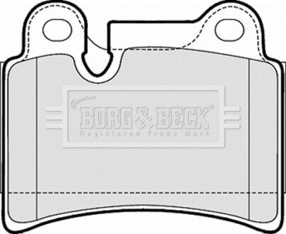 Гальмівні колодки дискові - (7L6698451B) BORG & BECK BBP2053 (фото 1)