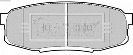 - Гальмівні колодки до дисків - BORG & BECK BBP2244