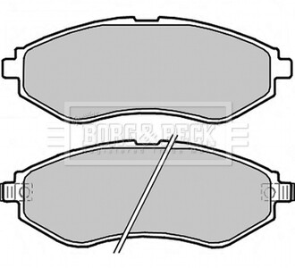 - Гальмівні колодки до дисків - BORG & BECK BBP2324