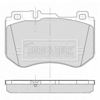 Комплект тормозных колодок - BORG & BECK BBP2501