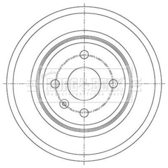 Тормозный барабан - BORG & BECK BBR7264
