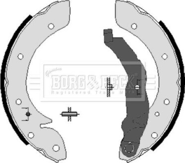 Комплект тормозных колодок - BORG & BECK BBS6198