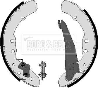 - Гальмівні колодки до барабанів - BORG & BECK BBS6212