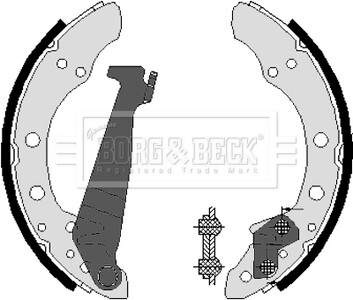 - Гальмівні колодки до барабанів - BORG & BECK BBS6225