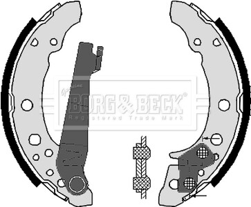 - Гальмівні колодки до барабанів - BORG & BECK BBS6248